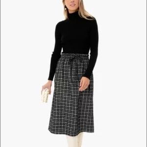 NWT Tuckernuck Black Tweed Cece Skirt XS